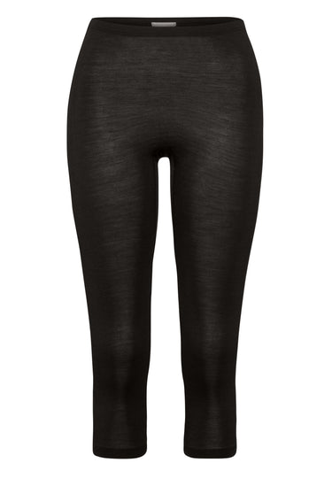 71419 Woolen Silk W Crop Leggings - 018 Black